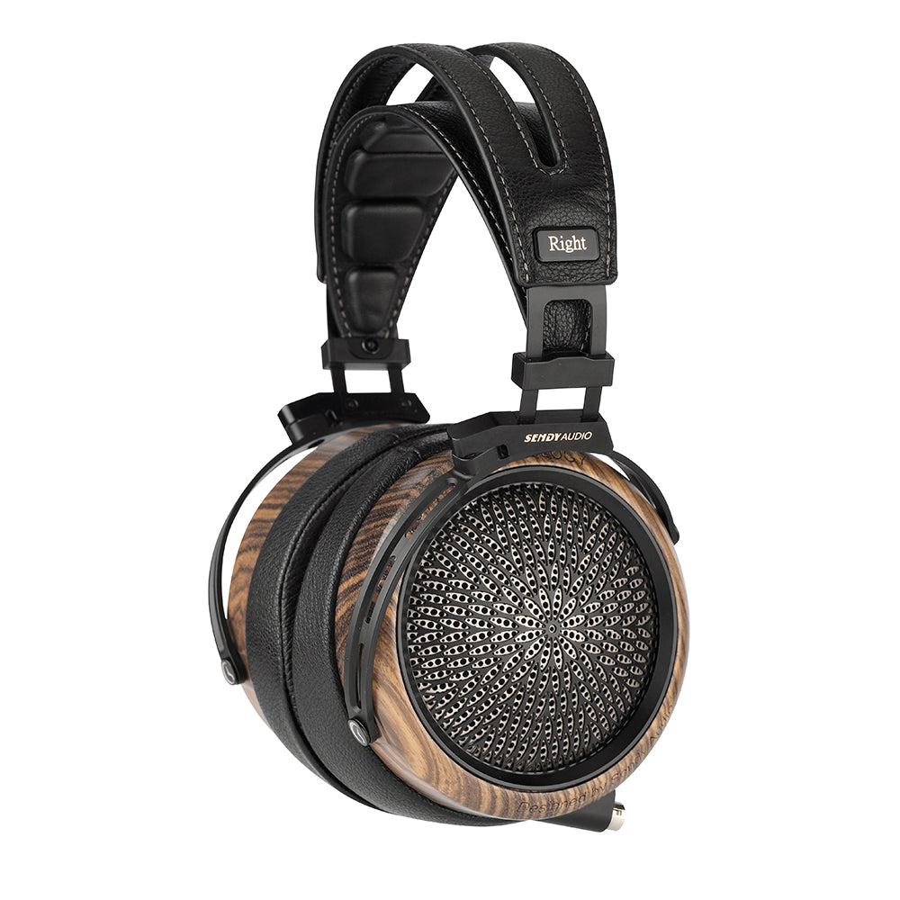 Sivga Sendy Audio Peacock 88mm Real Wood Planar Audiophile Headphone-Black-Audio Influence