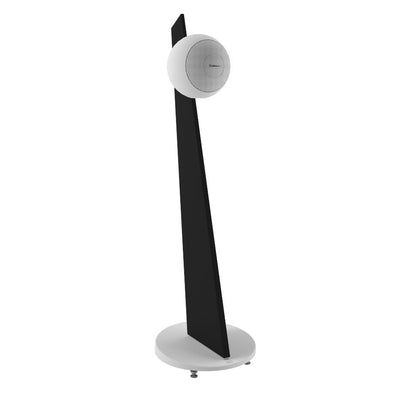 Cabasse Pearl Sub Speaker + Riga 2 On Stand Speakers White White Speaker/Black/White base by Audio Influence