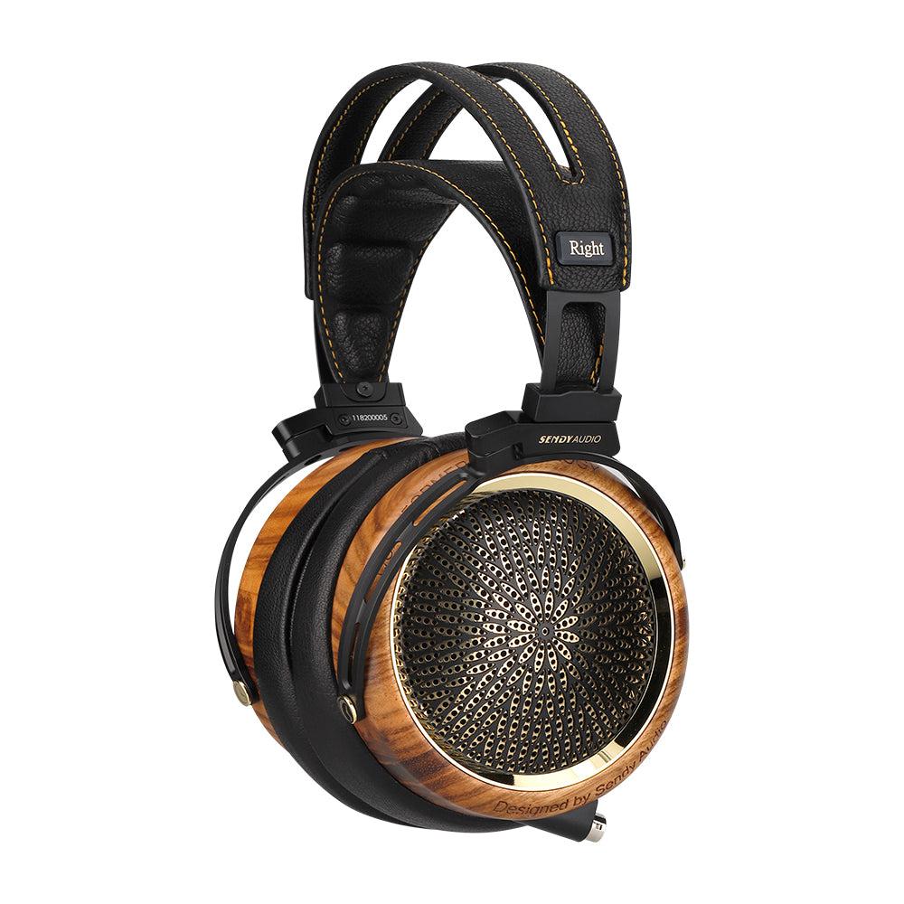 Sivga Sendy Audio Peacock 88mm Real Wood Planar Audiophile Headphone-Gold-Audio Influence