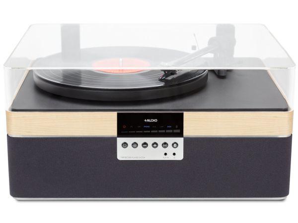 The+Record Player Music System in Maple From PLUS AUDIO
