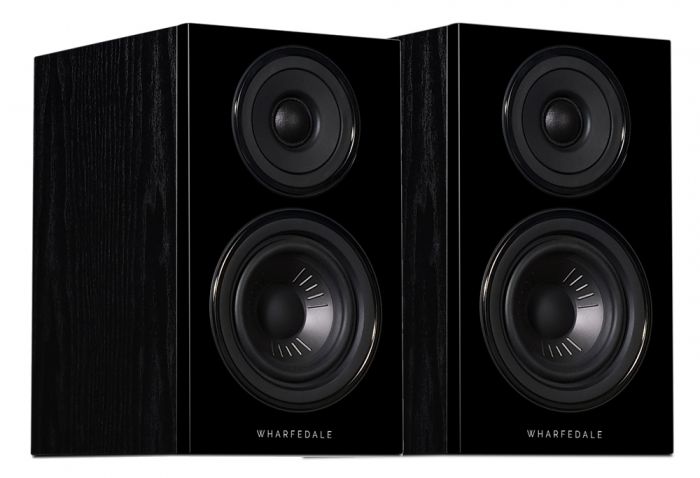 Wharfedale Diamond 12.0 2 Way Bookshelf Speakers Black at Audio Influence