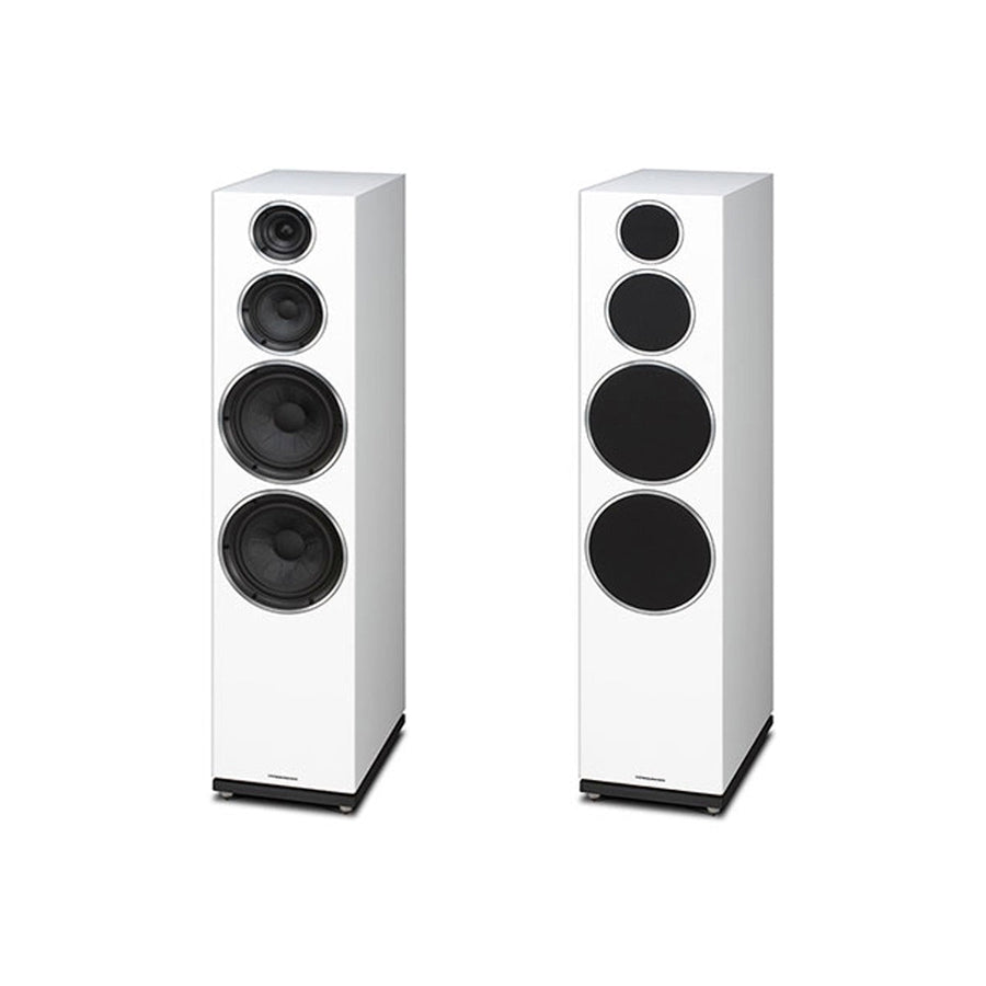 Wharfedale Diamond 250 Stereo Floorstanding Speakers White Sandex at Audio Influence