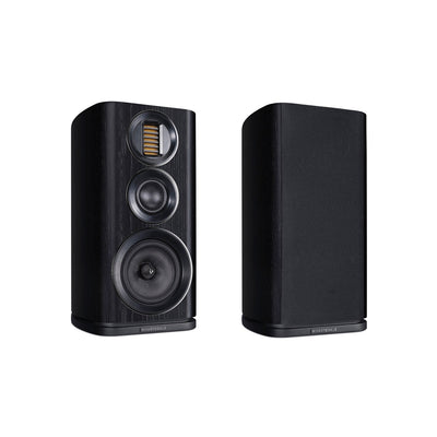 Wharfedale Evo 4.2 Bookshelf Stereo Speakers Black at Audio Influence