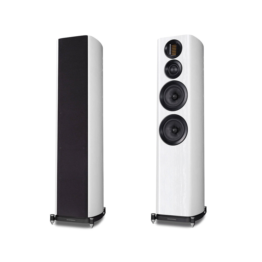Wharfedale Evo 4.4 Floorstanding Stereo Speakers White Oak at Audio Influence