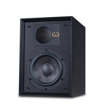 Wharfedale Heritage Series Denton 85 Bookshelf Speakers Black Oak at Audio Influence