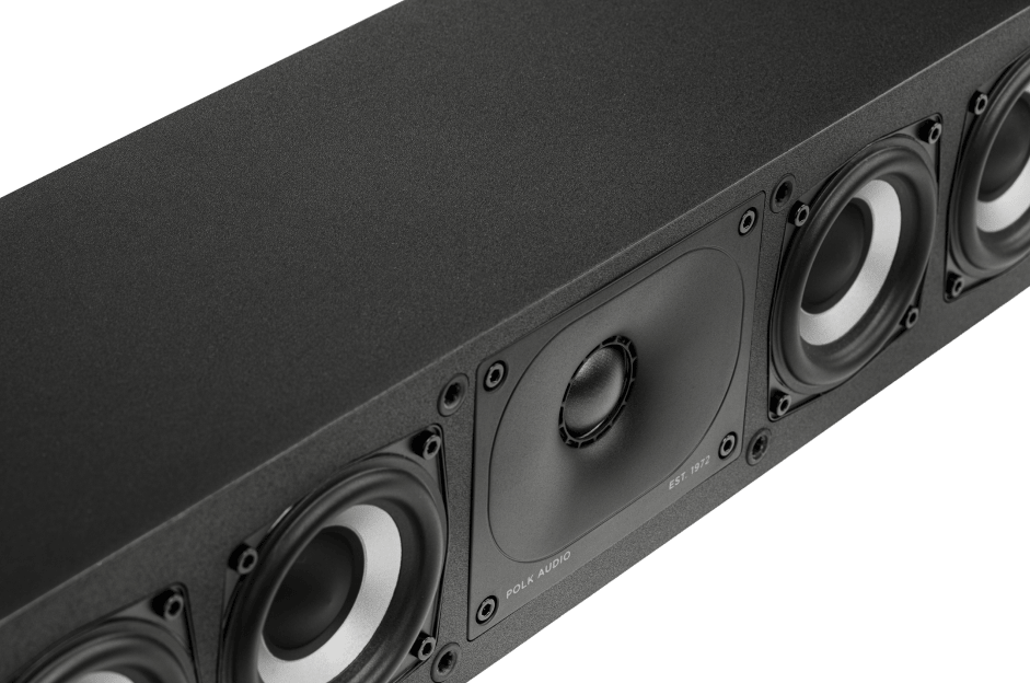Polk Monitor XT35 Low-Profile, High Resolution Centre Channel Loudspeaker-Black-Audio Influence